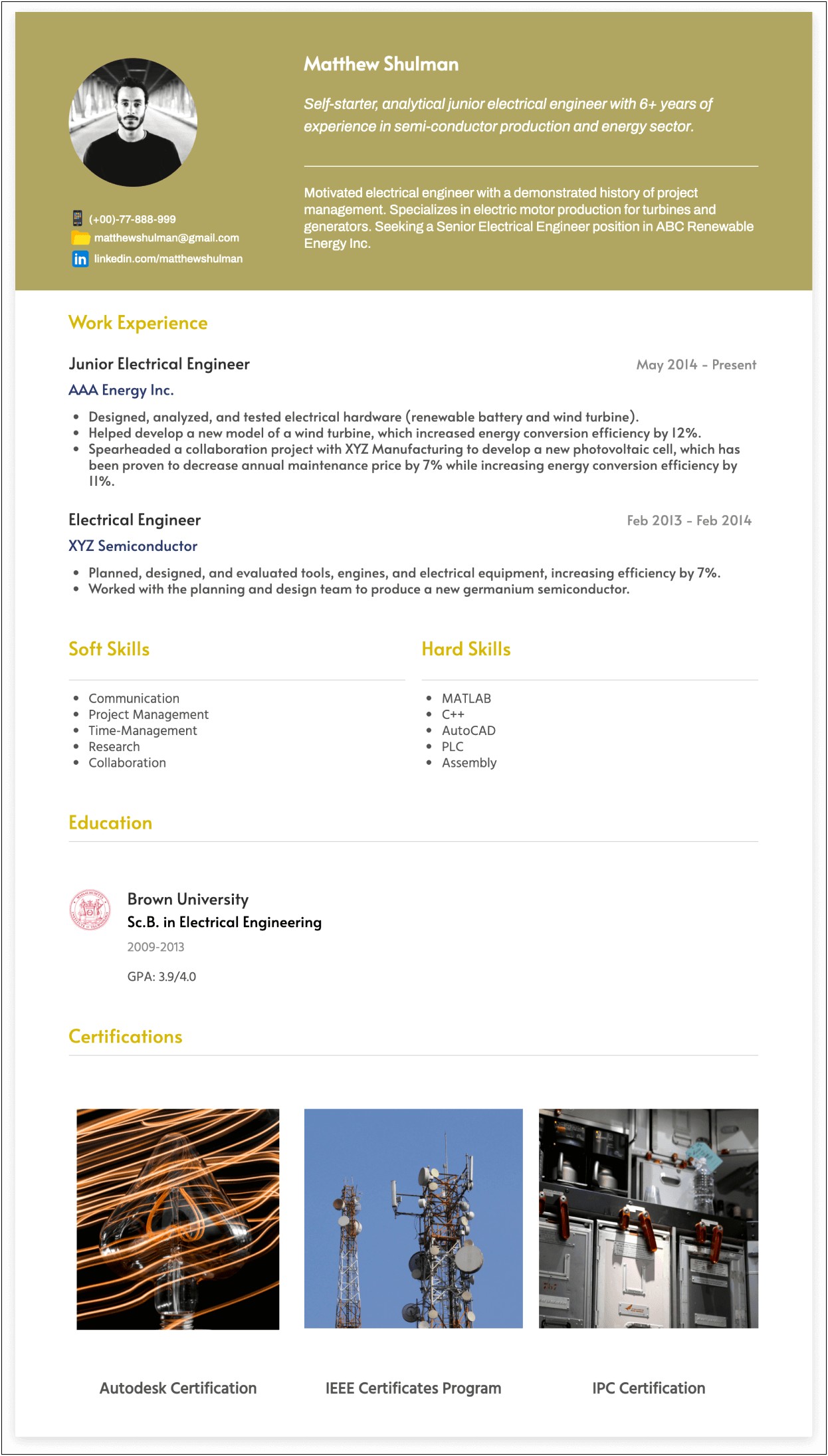 Key Skills For Engineer Resume