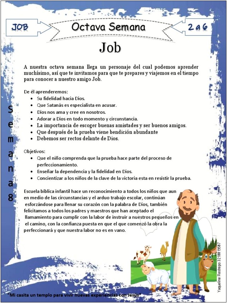 La Vida De Job En La Biblia Resumen