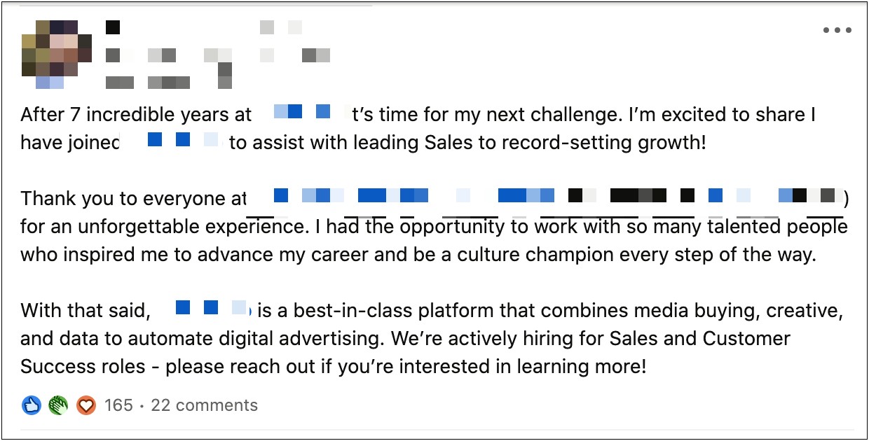 Linkedin New Job Title Same Company Resume