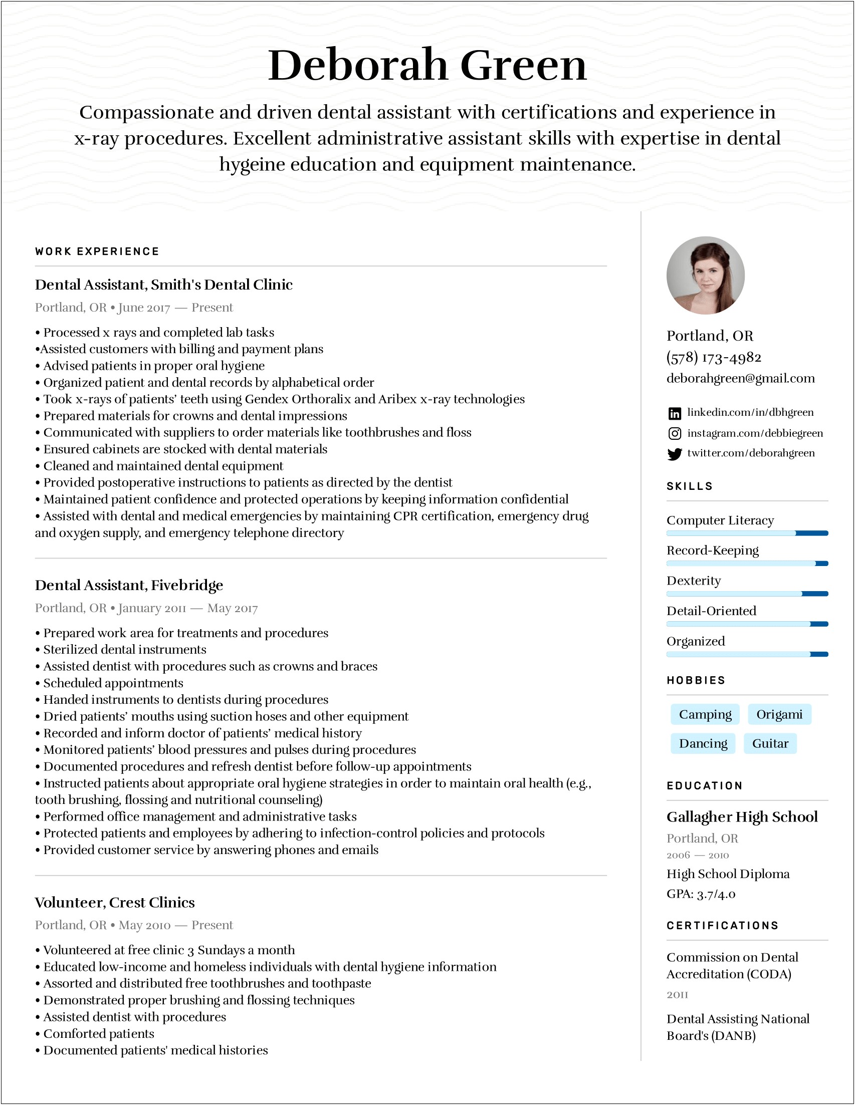 List Of Resume Skills For Healthcare Executives