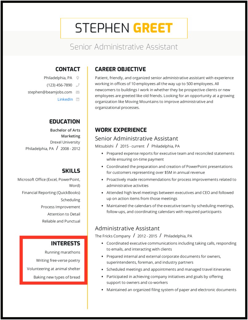 List Of Skills Examples For Resume