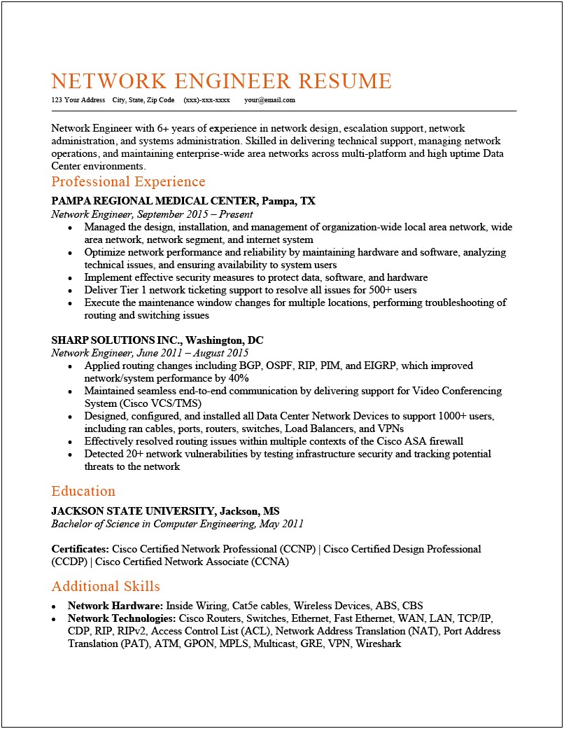 List Of Skills For Resume In Cyber Security