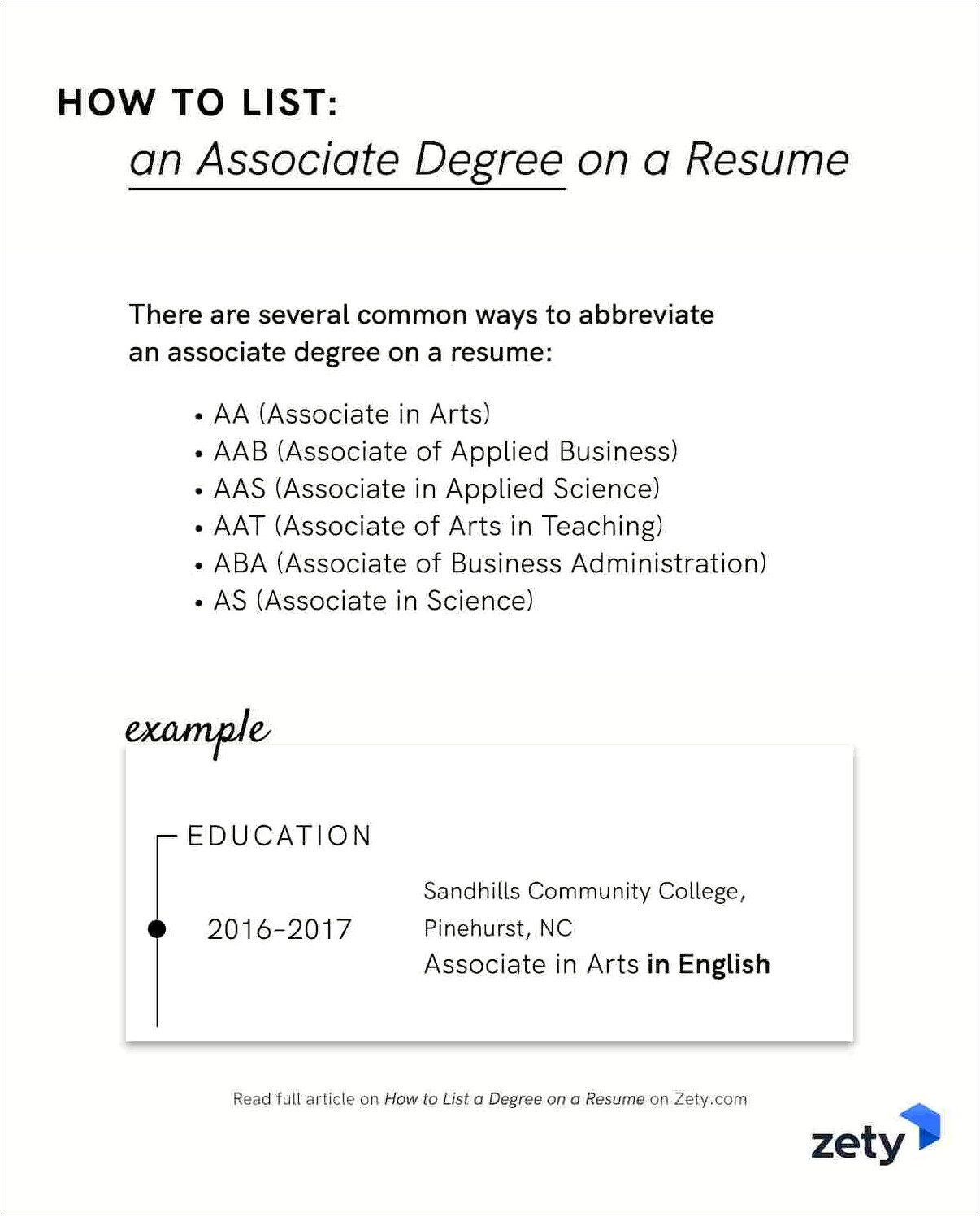 List School Or Degree First On Resume