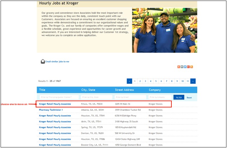 Looking For New Job Kroger With Resume