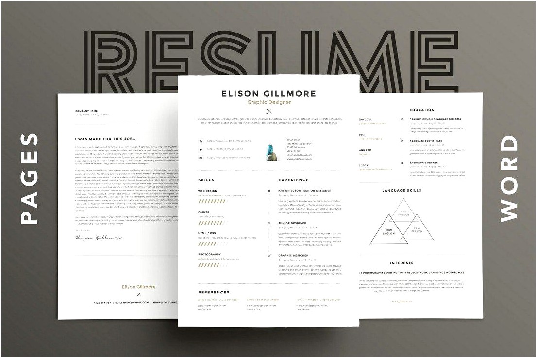 Mac Os X Open Pages Resume Template