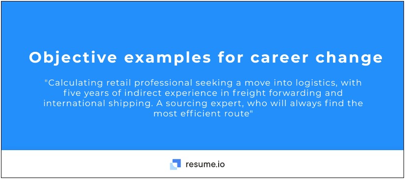 Meaning Of Career Objective In Resume