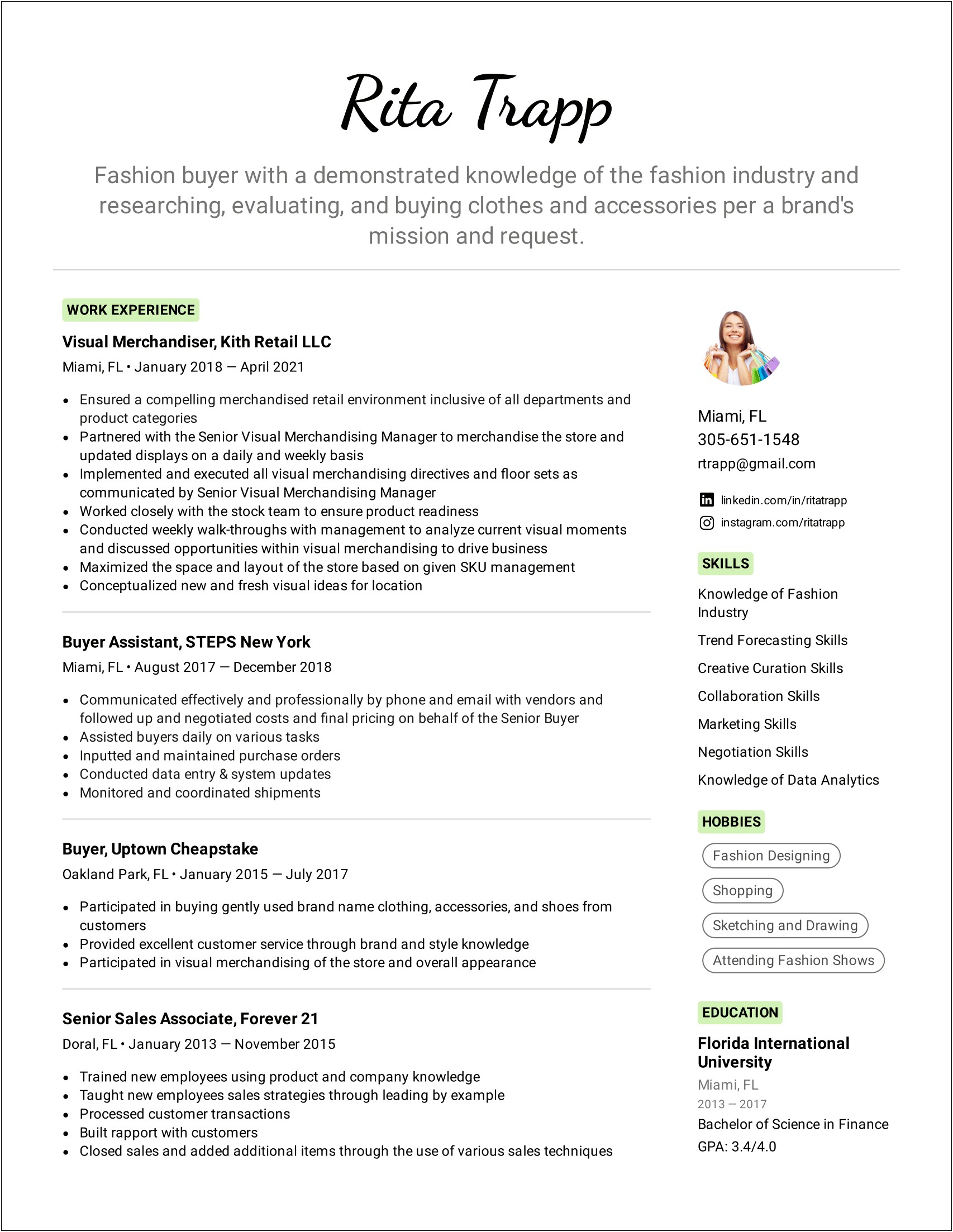 Media Buyer Job Description For Resume