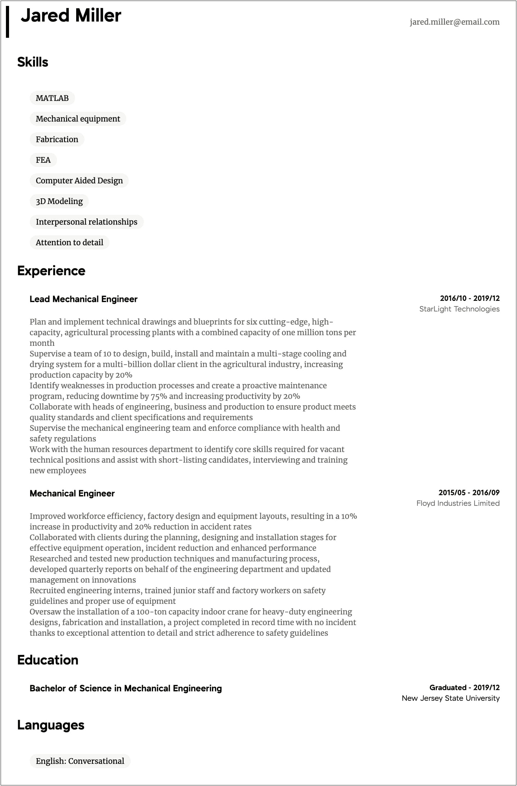 Mep Engineer Resume In Word Format