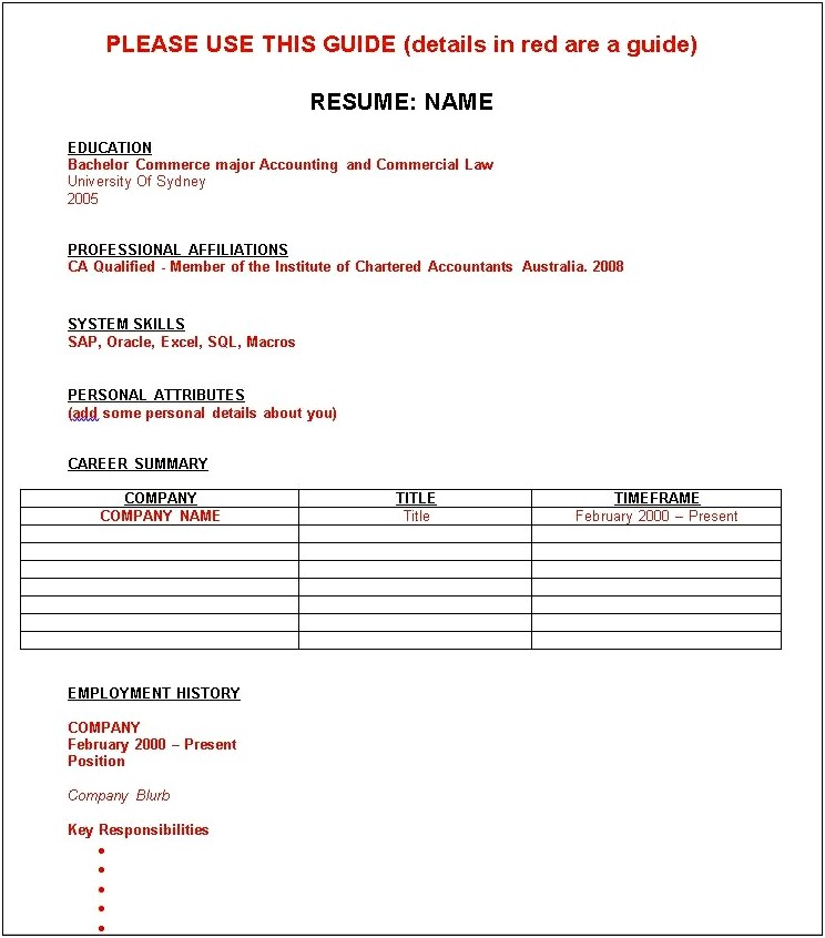 Most Important Information To Put On A Resume