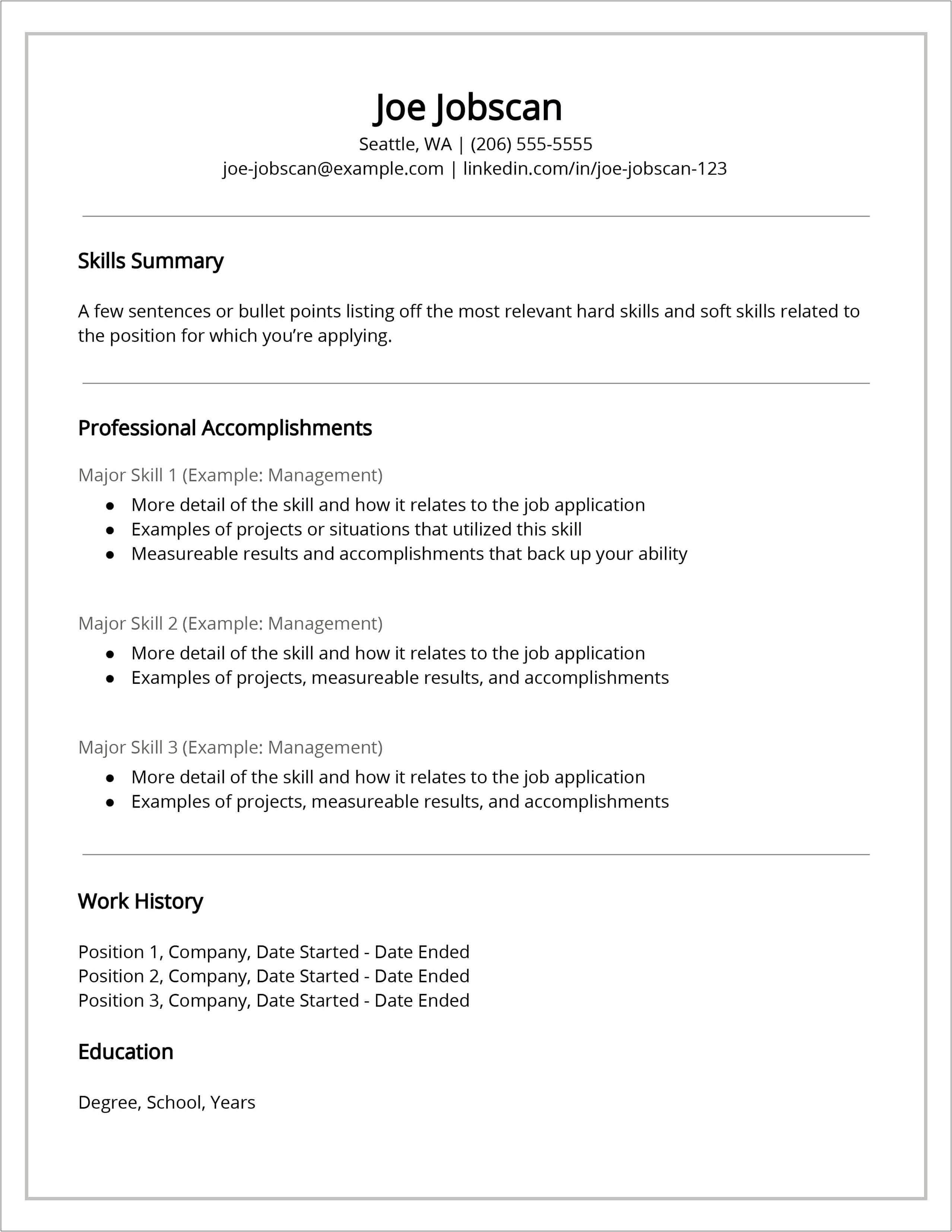 Multiple Jobs With Same Skills On Resume