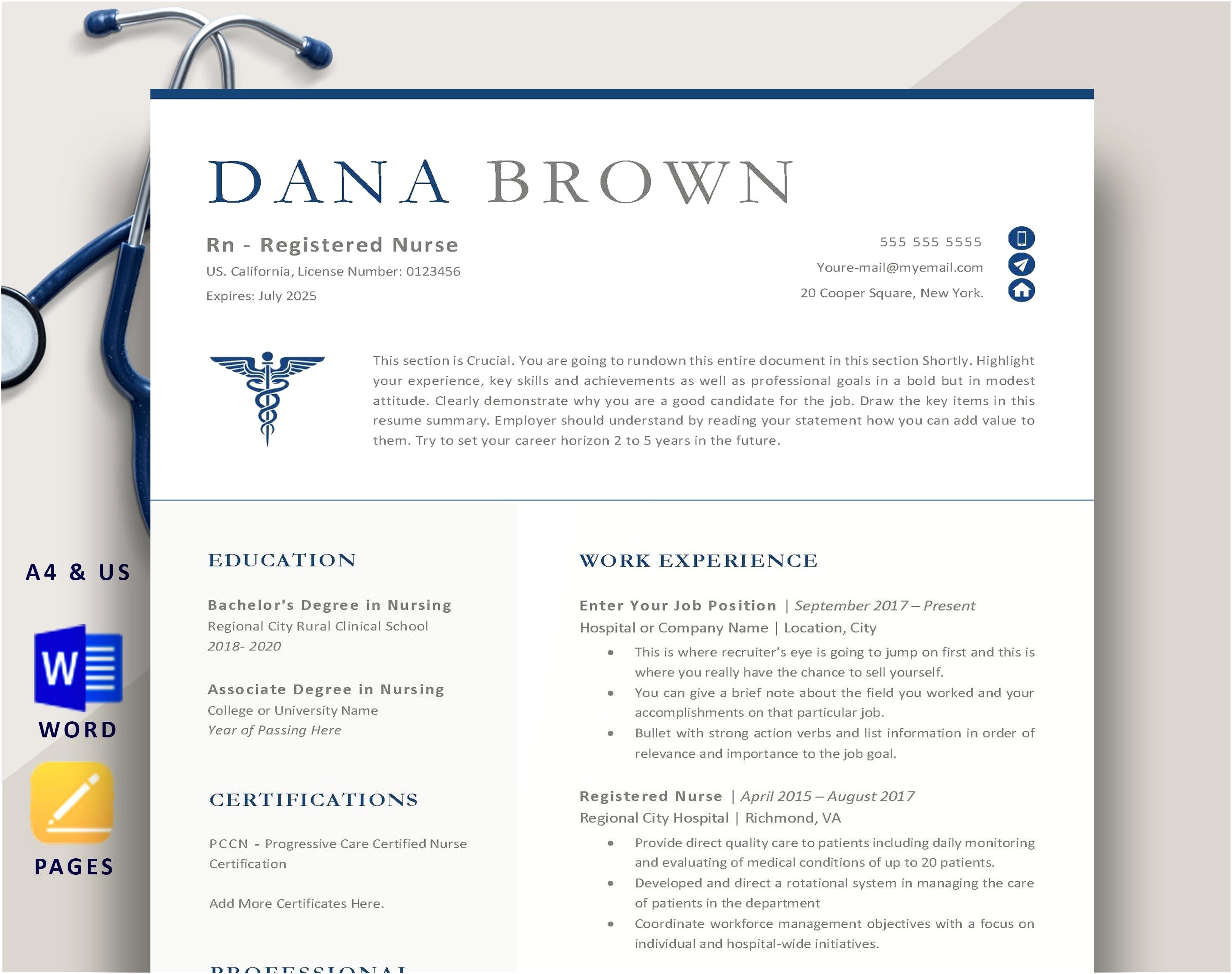 New Grad Nurse Practitioner Resume Template