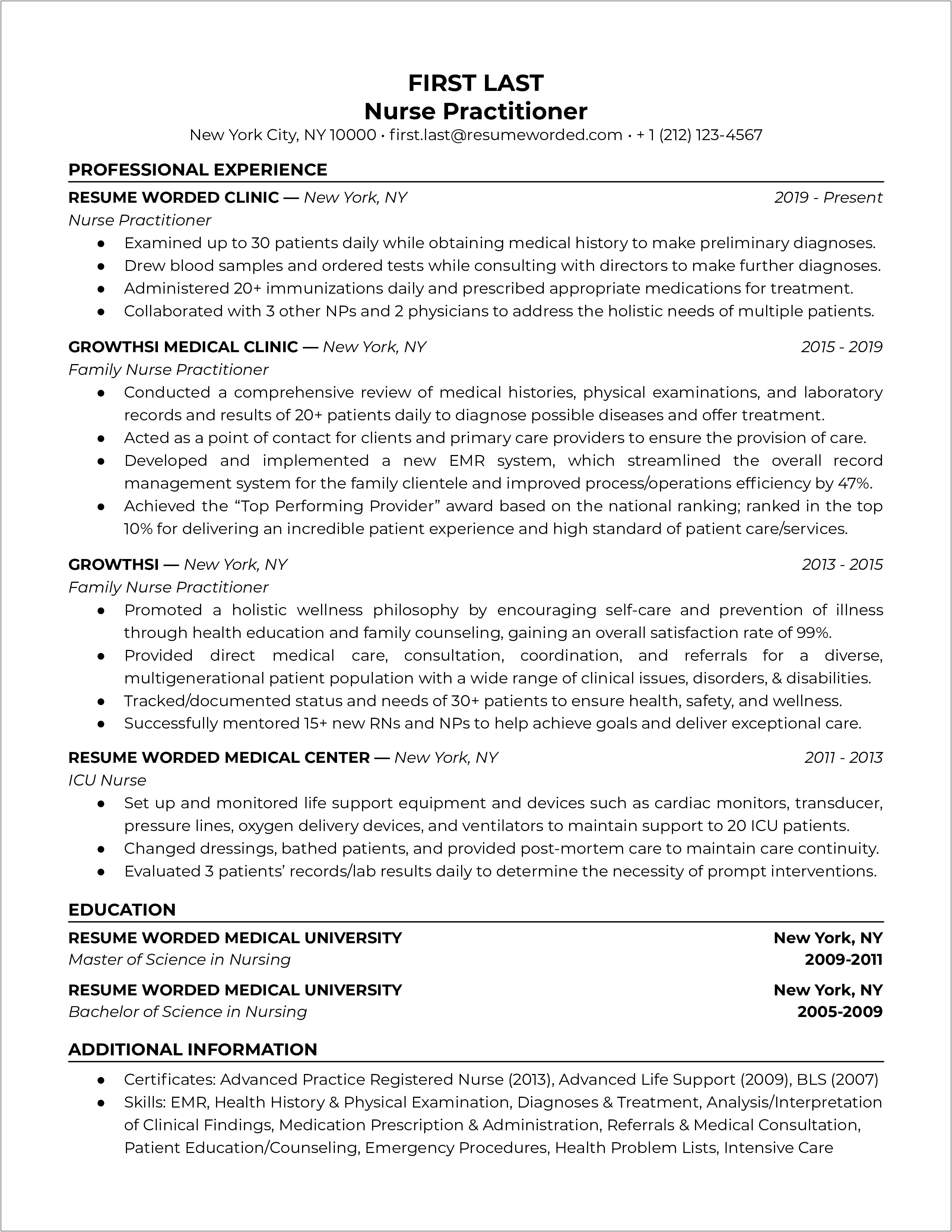 New Grad Rn Resume With No Experience Sample