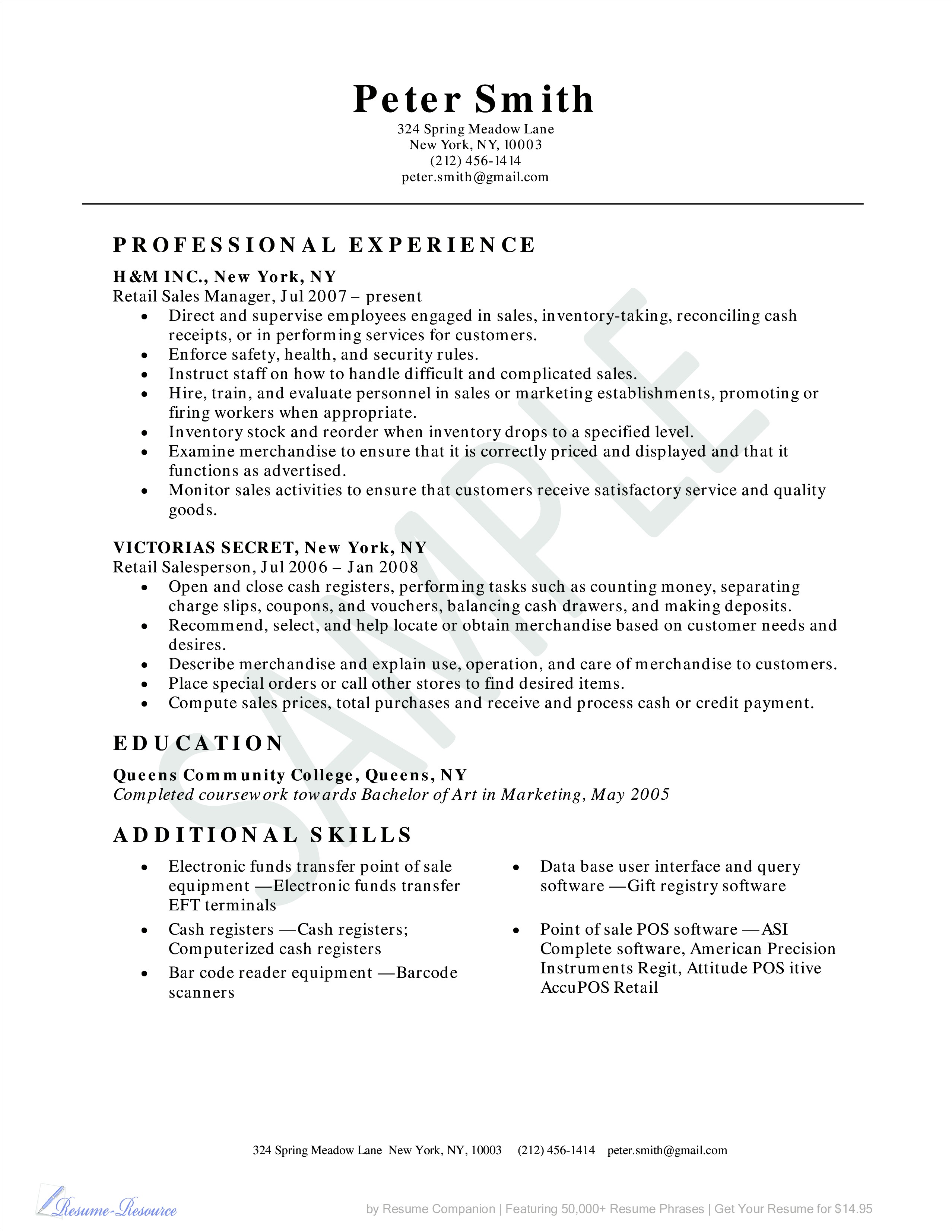 Notary Public On Resume Example New York