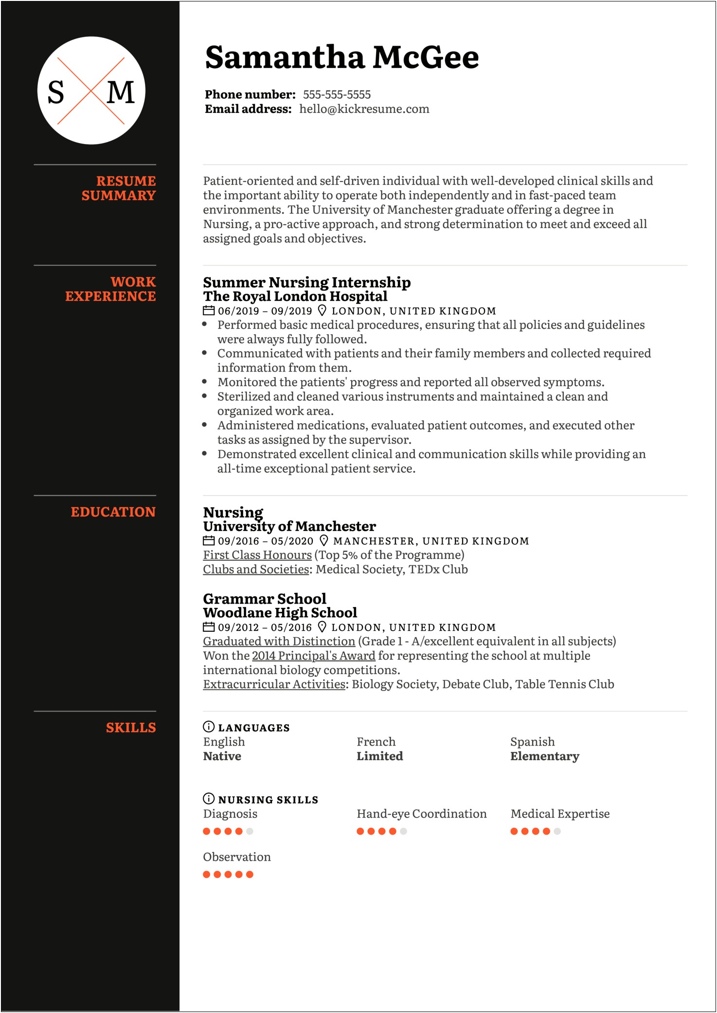 Objective For A School Nurse Resume