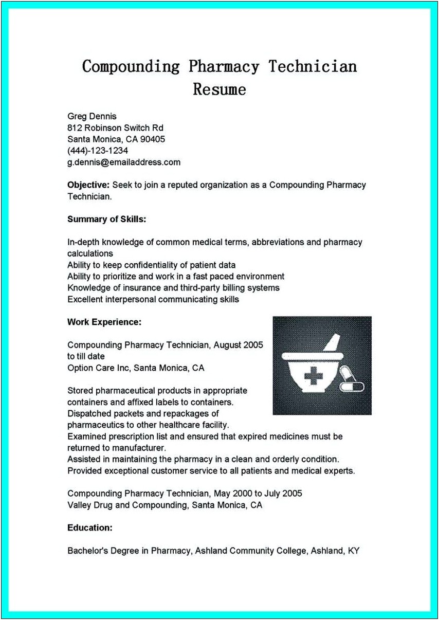 Objective For Clean Room Manufacturing Resume