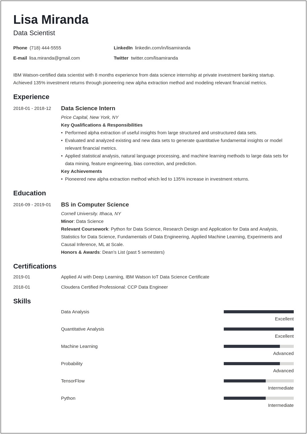 Objective In Resume For Grad School