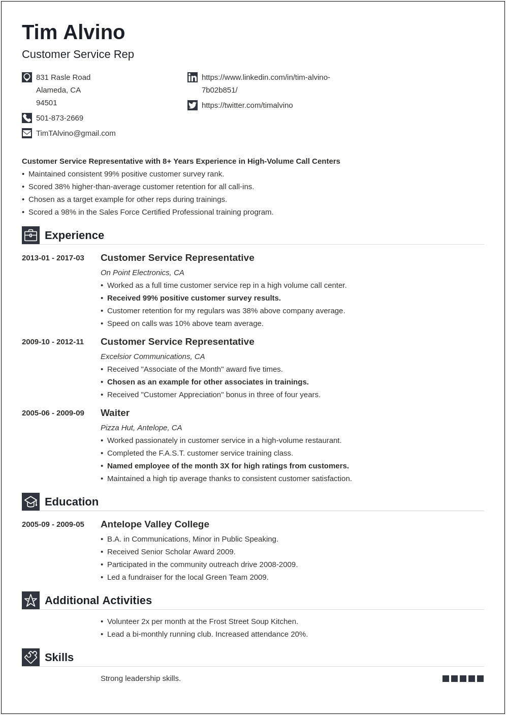 Objective In Resume For Stable Job