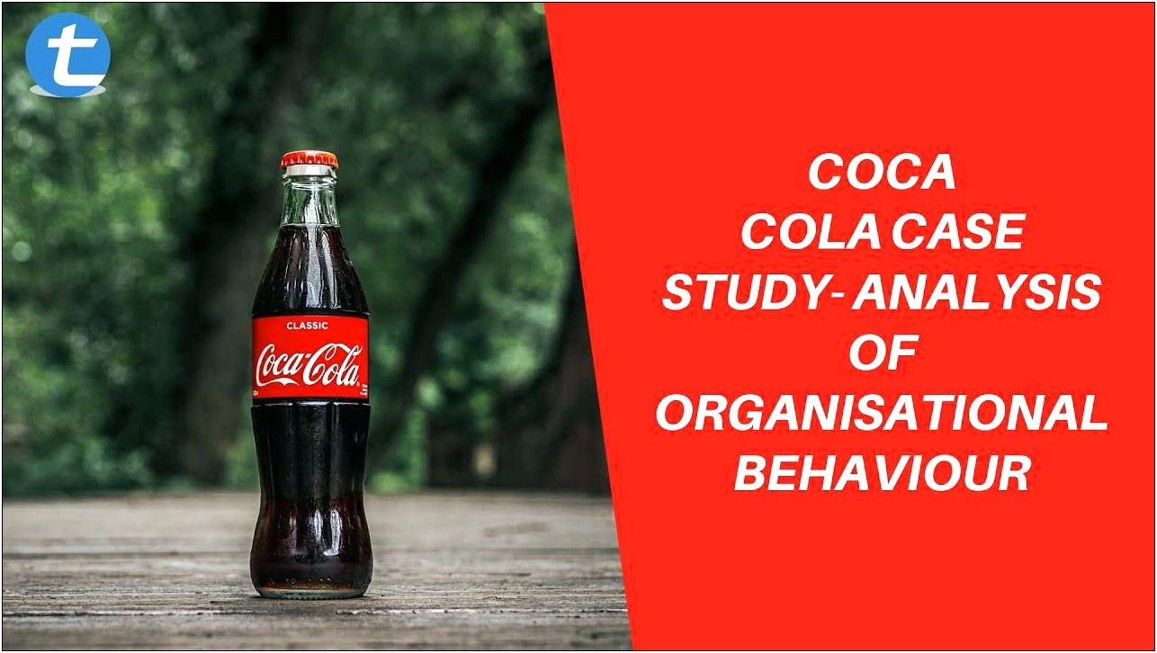 Objective Of Working At Coco Cola Resume