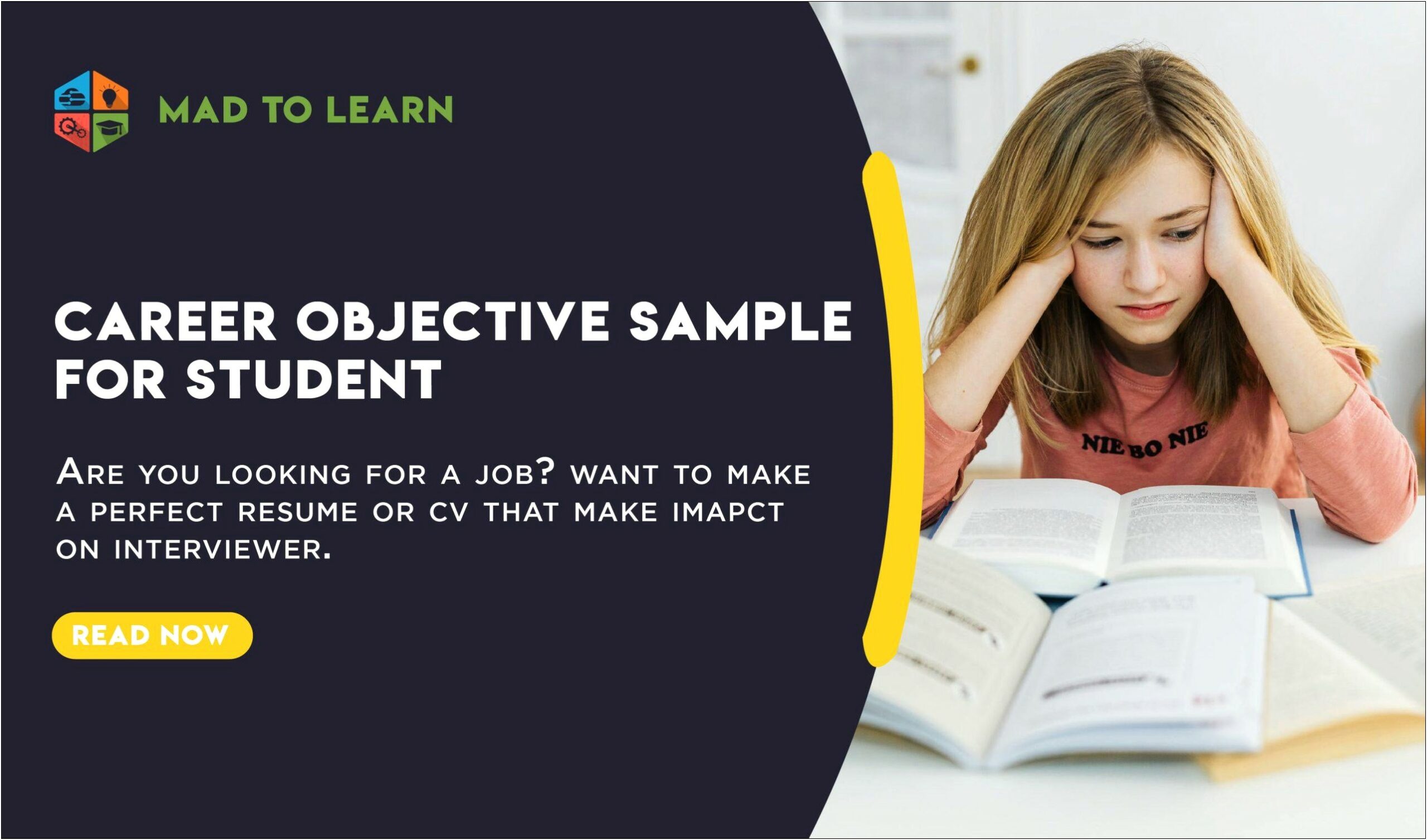 Objective Of Working Student In Resume