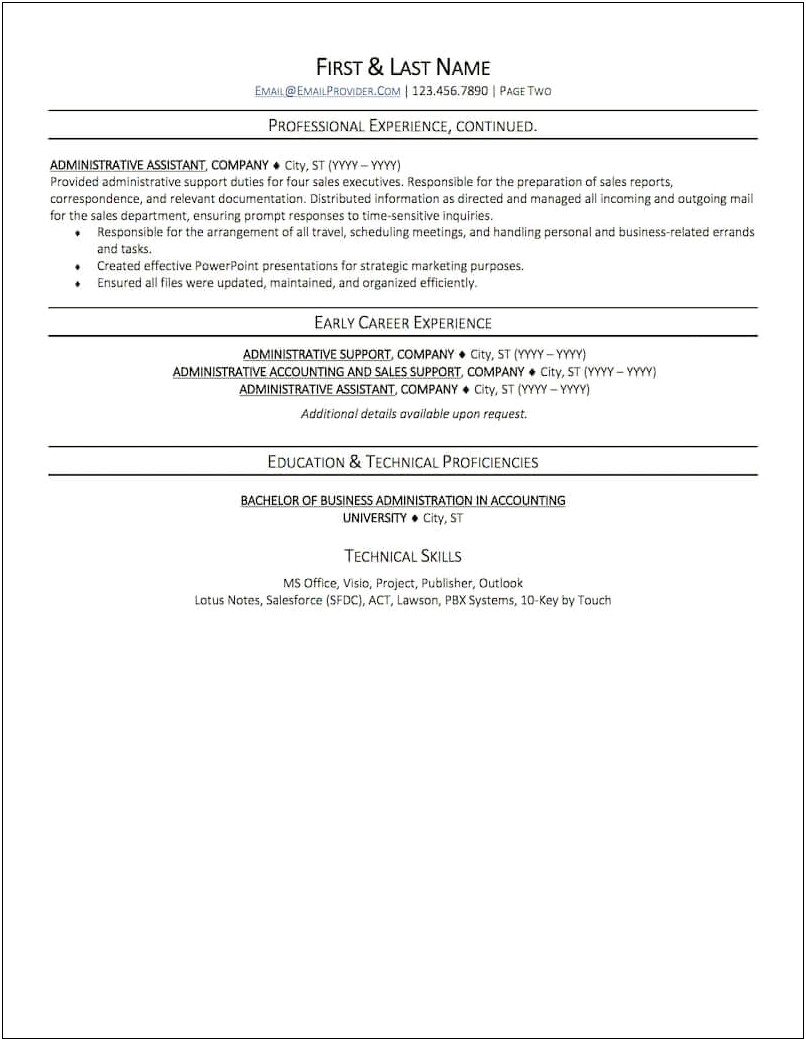 Objective Part Of Resume For Administrative Assistant