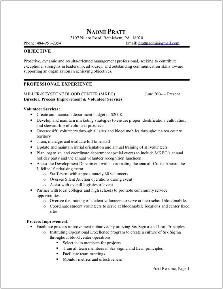 Objectives On A Resume Team Member