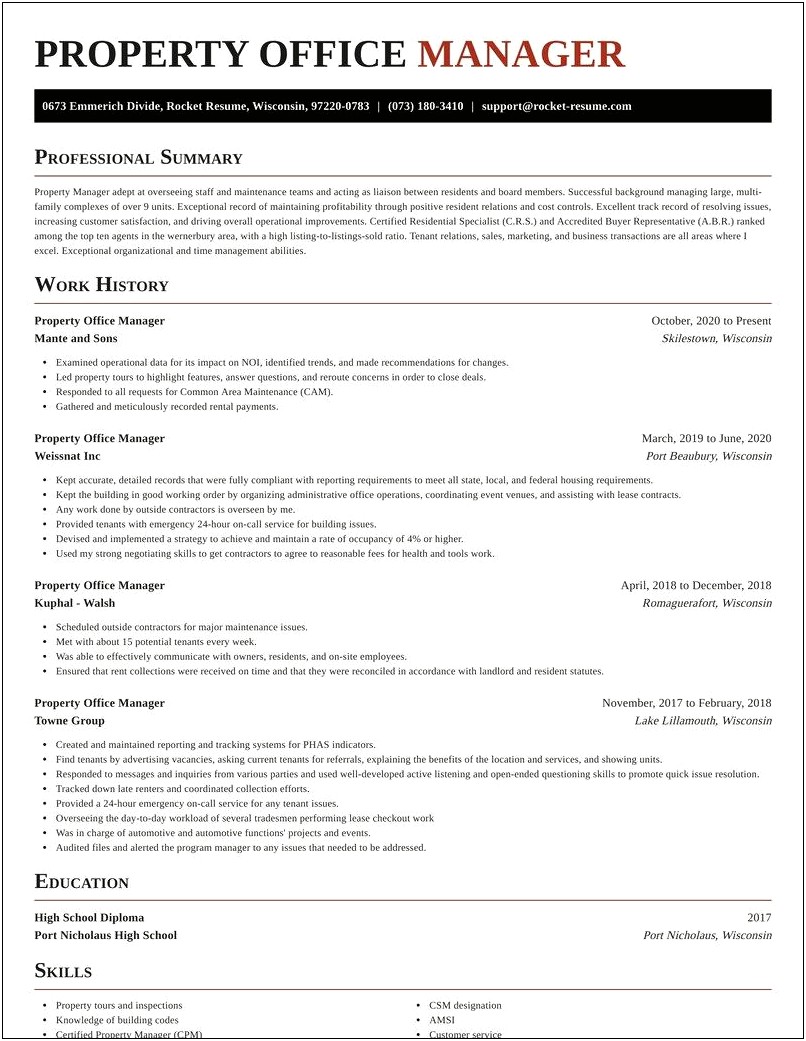 Office Manager Resume Recruit And Hire