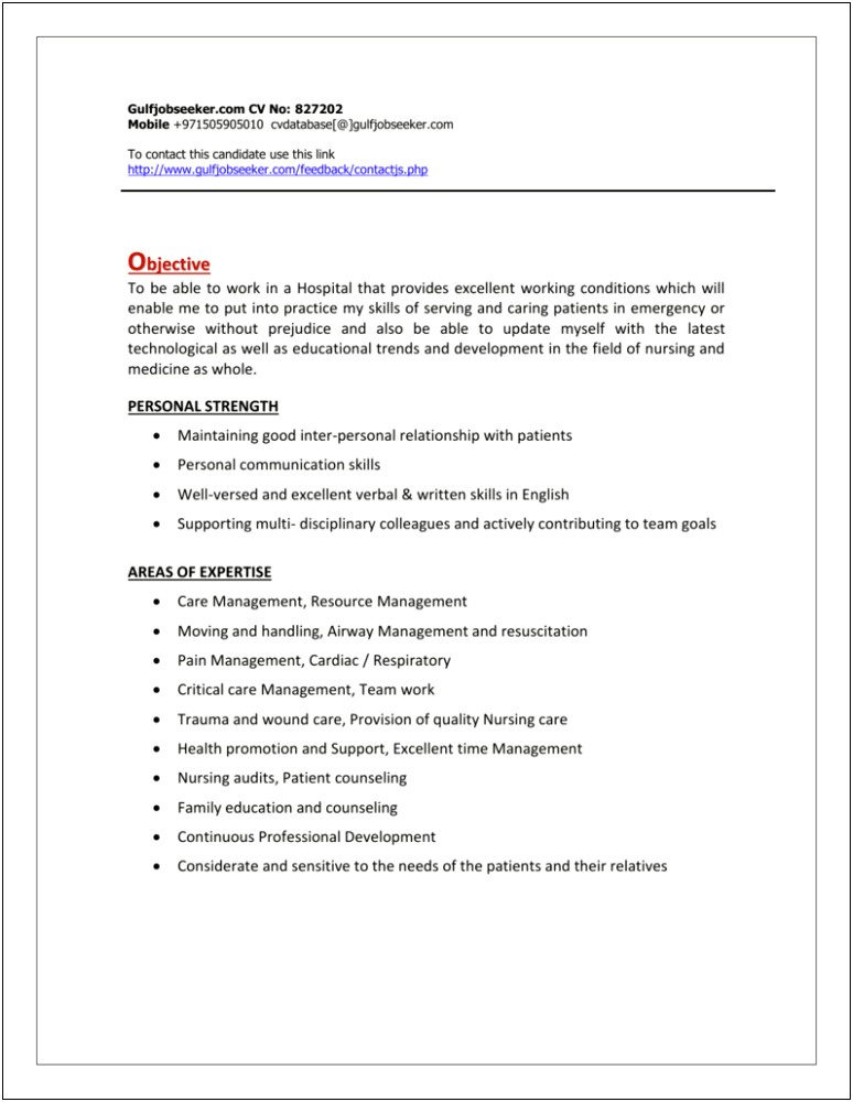 On Call Trauma Consueing Resume Example