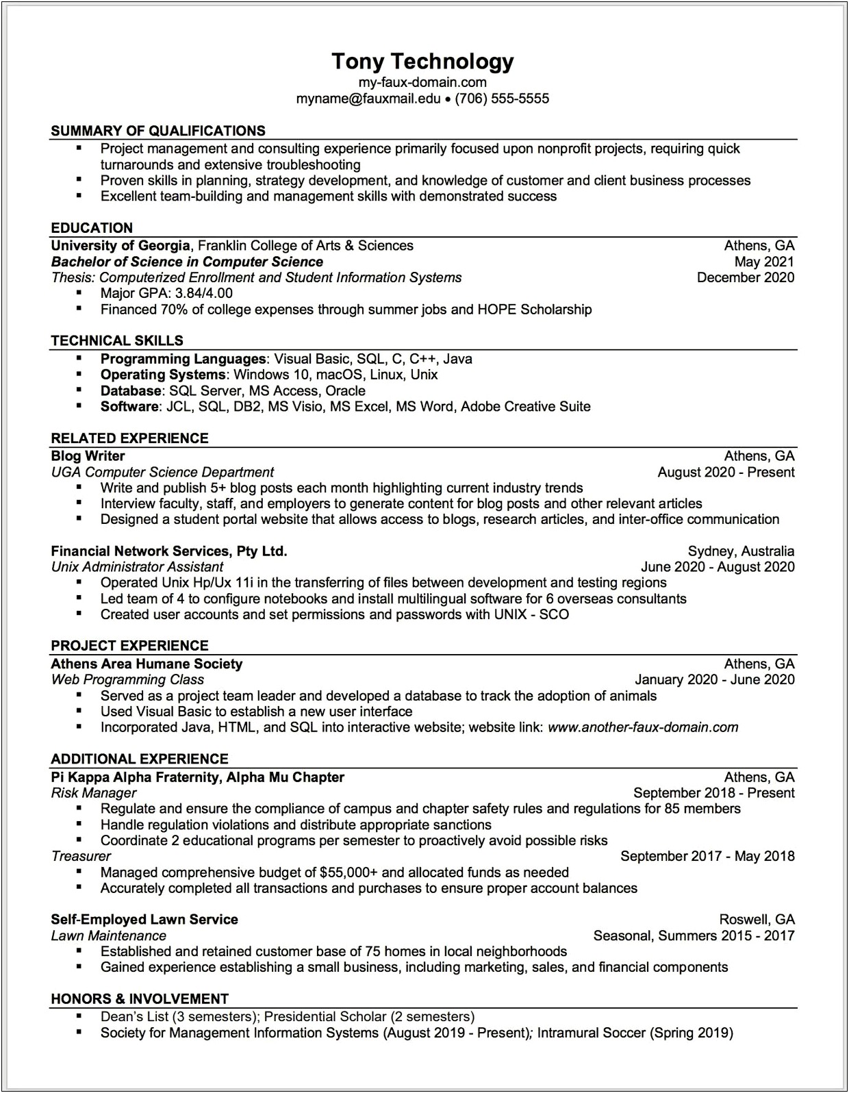 Ongoing Masters Degree On Resume Example