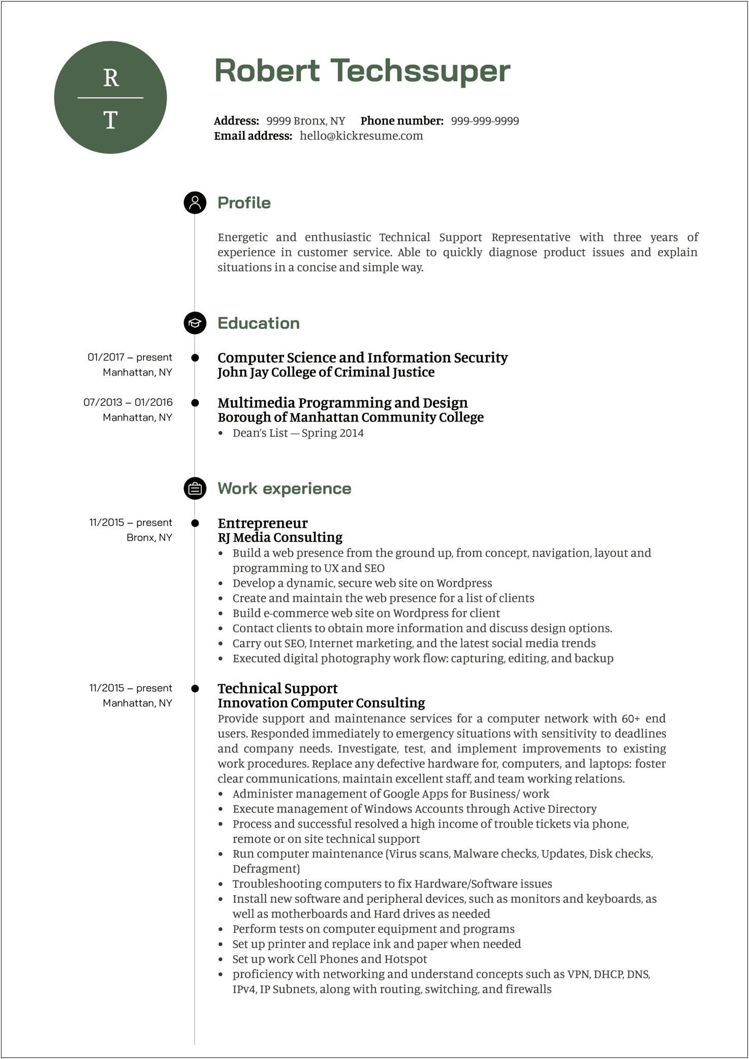 Online Customer Service Representative Resume Sample