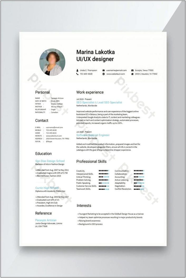 Online Resume Template For Superintendent Of Schools