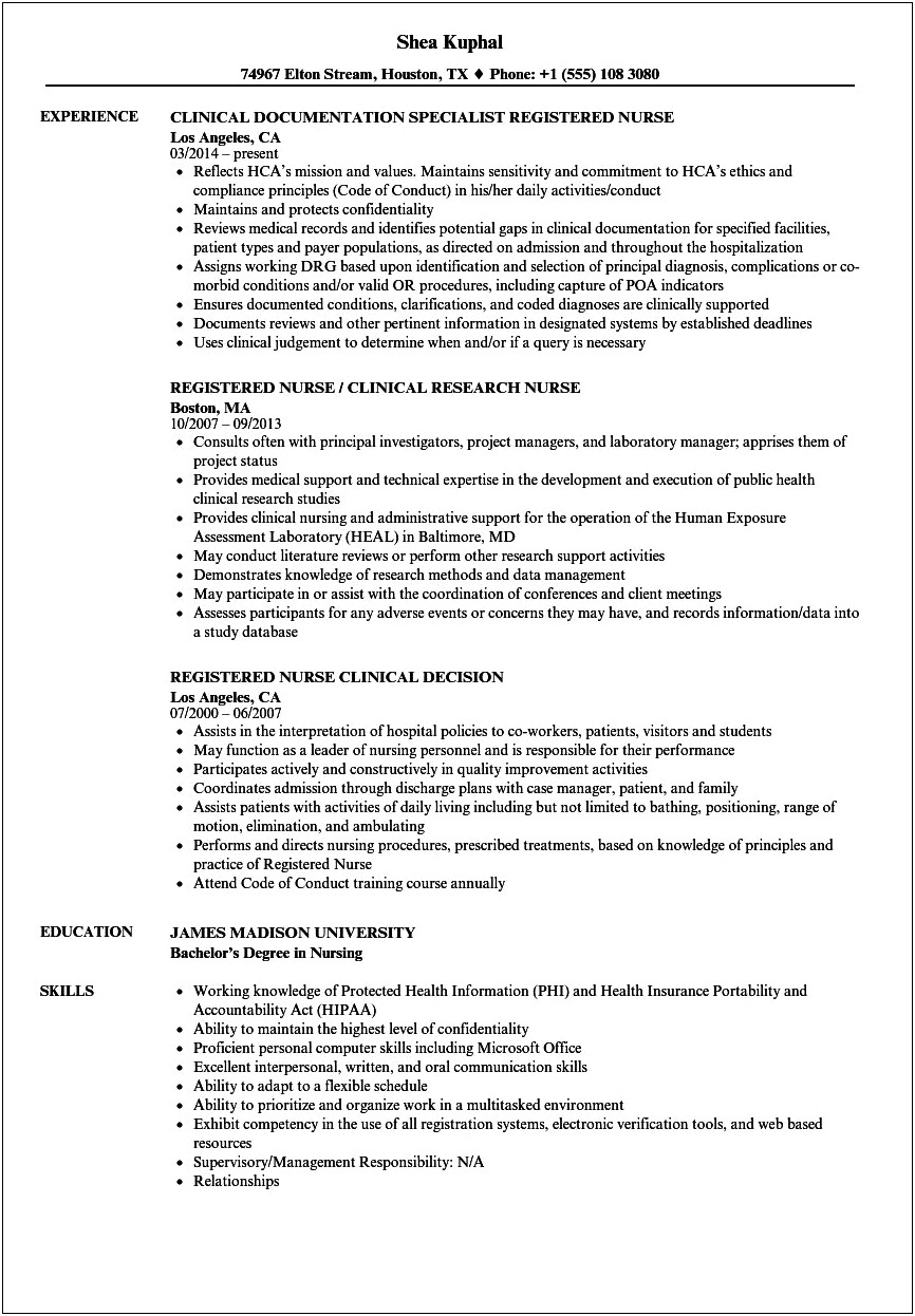 Opm Sample Resume Template Doc Download