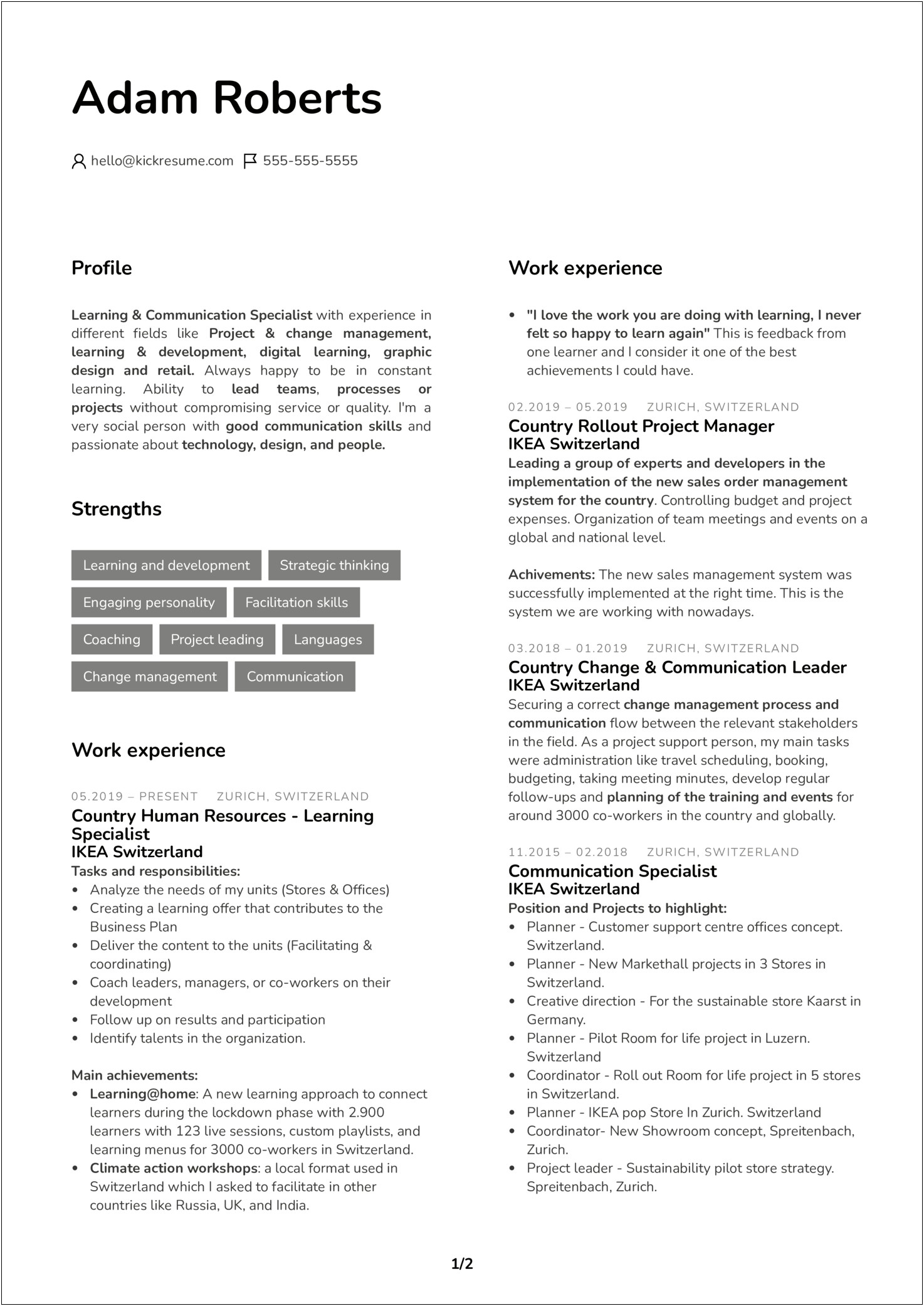 Pepsi Resume Sample For Grocery Store