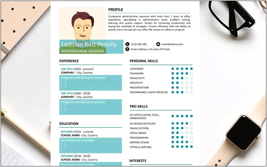 Perfect Free Resume Design Doc 2019