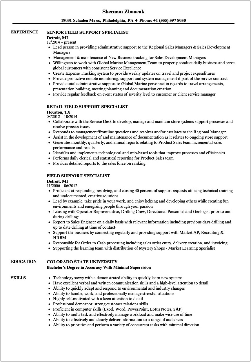 Pizza Hut Team Member Resume Example