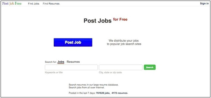 Places To Post Your Resume For Free