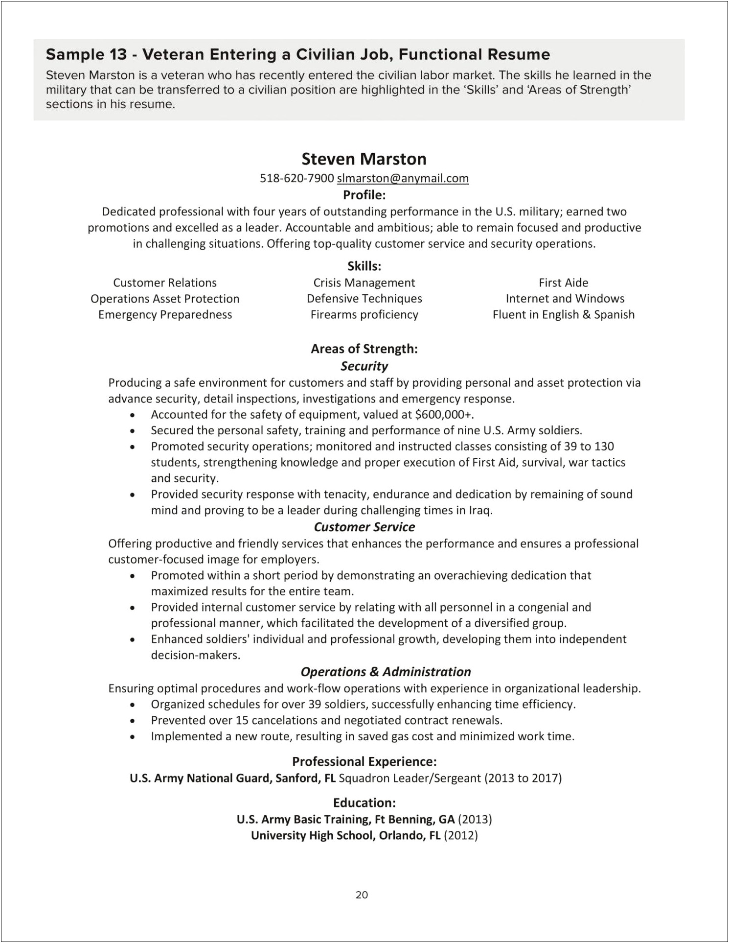 Price Managment Security Orlando Fl Resume