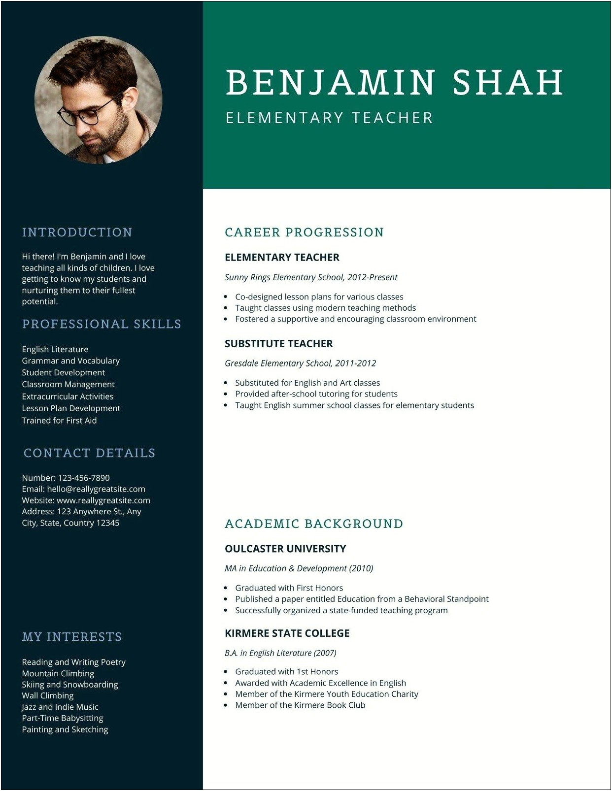 Primary Teacher Job Description For Resume