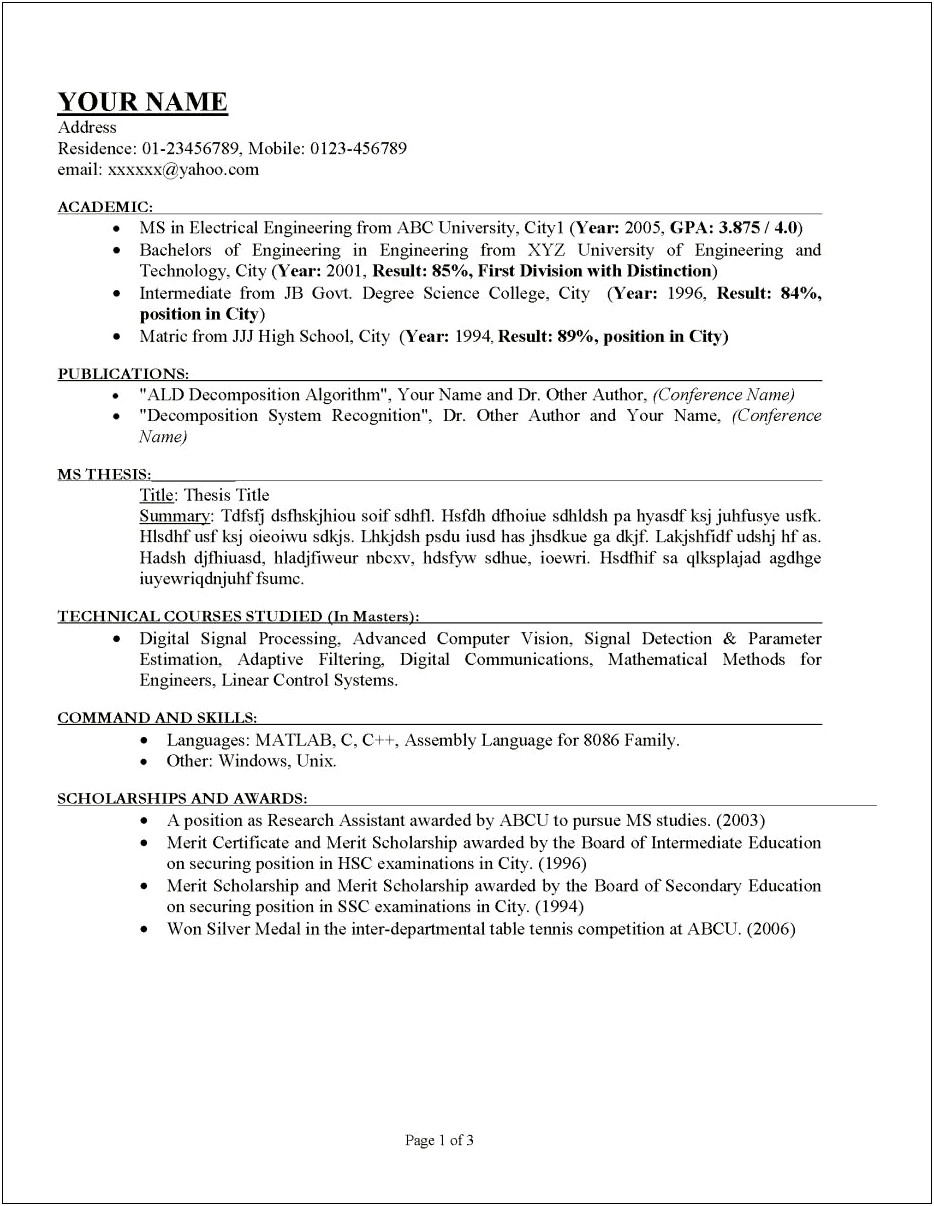 Produce A Publication Writing Skills Resume Cv