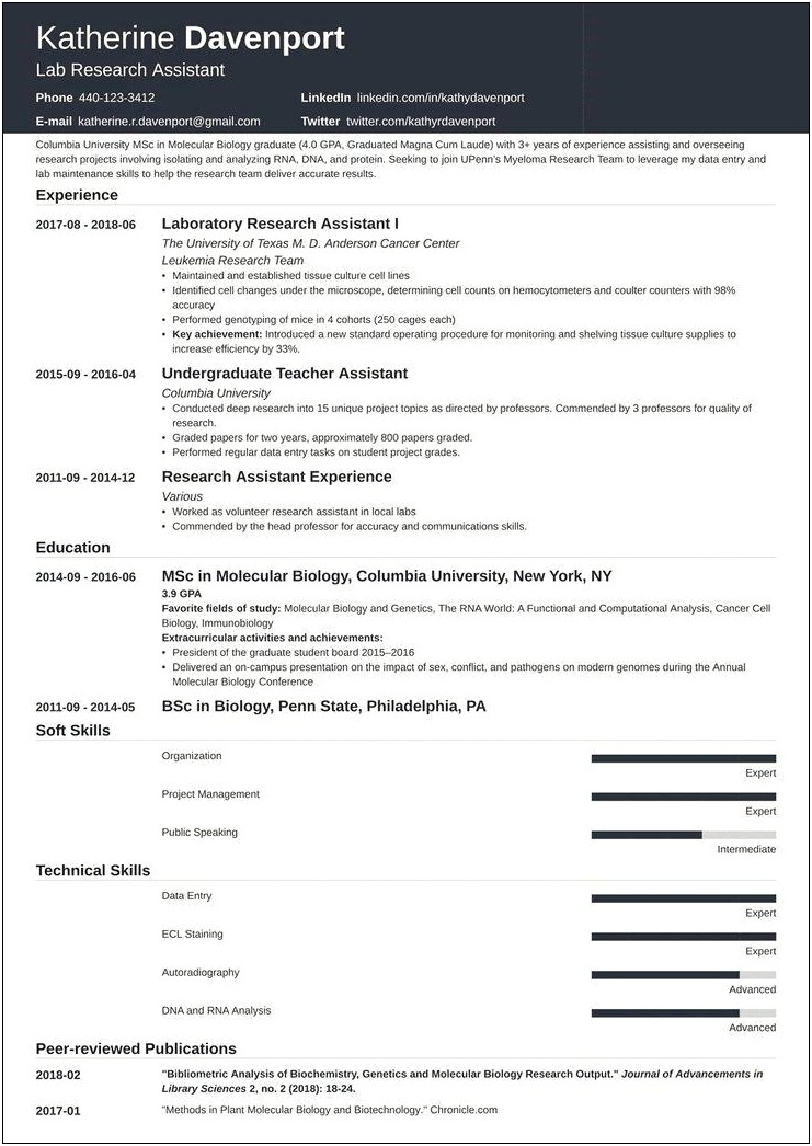 Professional Creative Resume Template Of Soft Skills