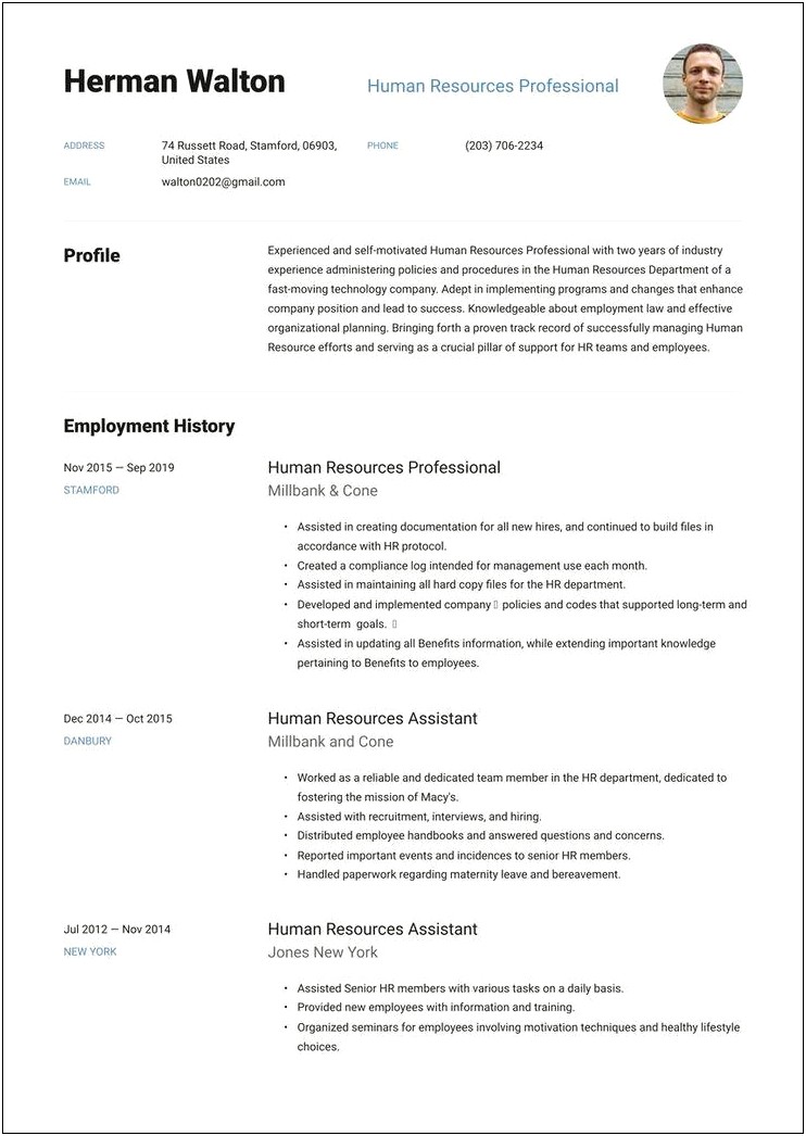 Professional Gmail Address Examples For Resume