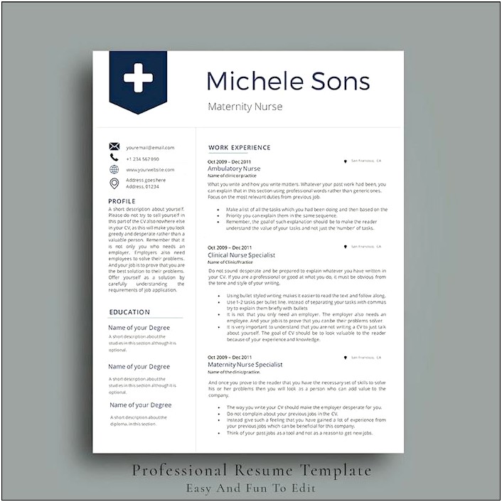 Professional Resume Templates 2018 Free Download