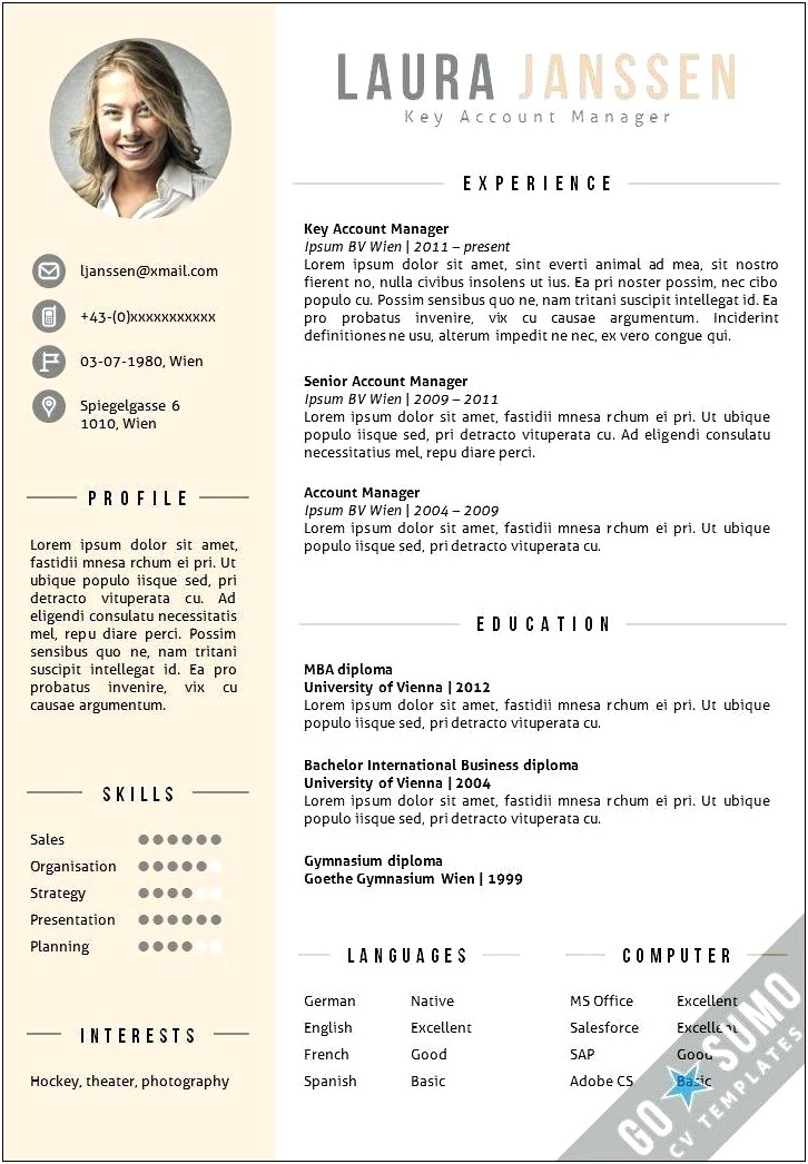 Professional Resume Templates Free Download Word For Mac