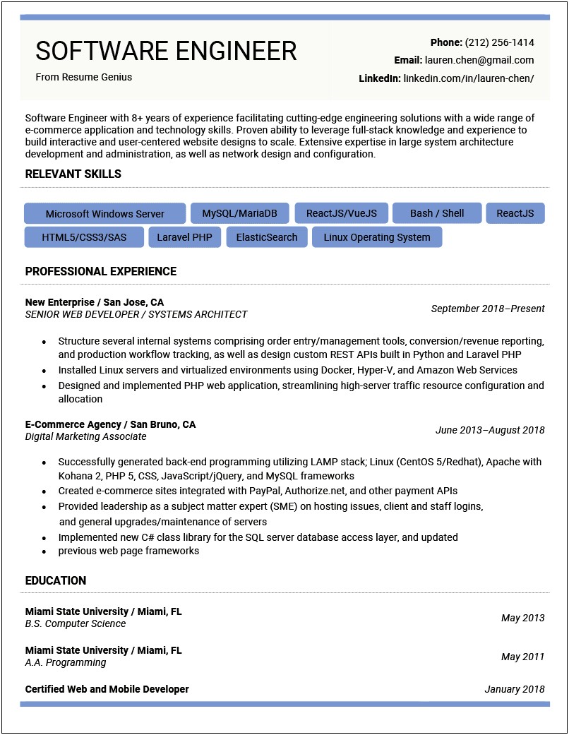 Programmer Resume Another Word For Participate