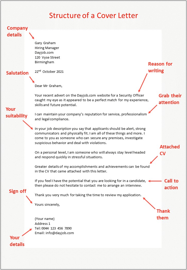 Proper Emailing Cover Letter And Resume