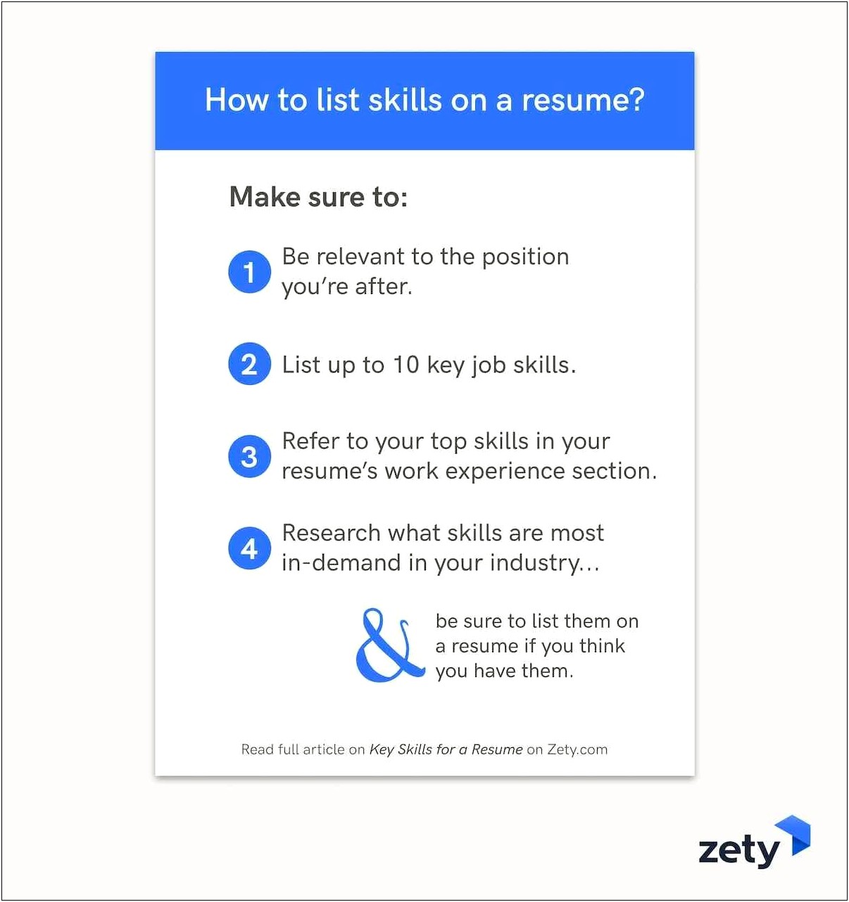 Proper Skills To Put On A Resume