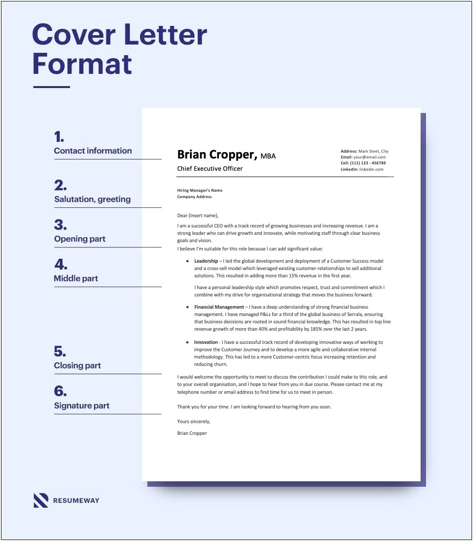 Proper Spacing For Resume Cover Letter