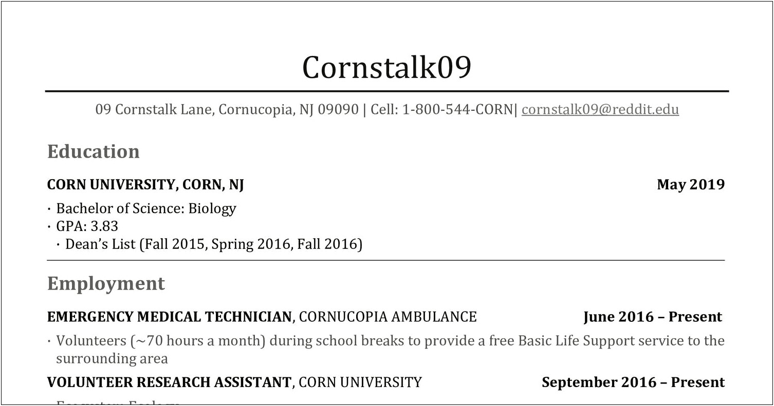 Put Published Papers On Resume Reddit