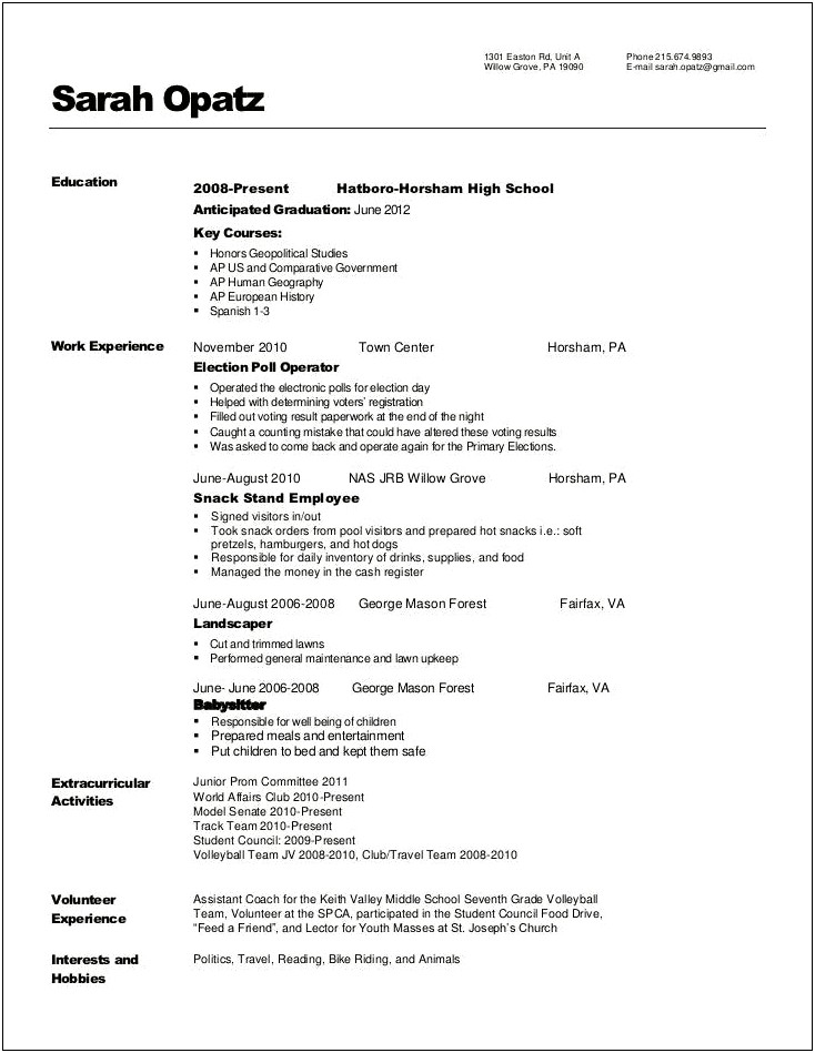 Putting Fairfax County Schools In Resume