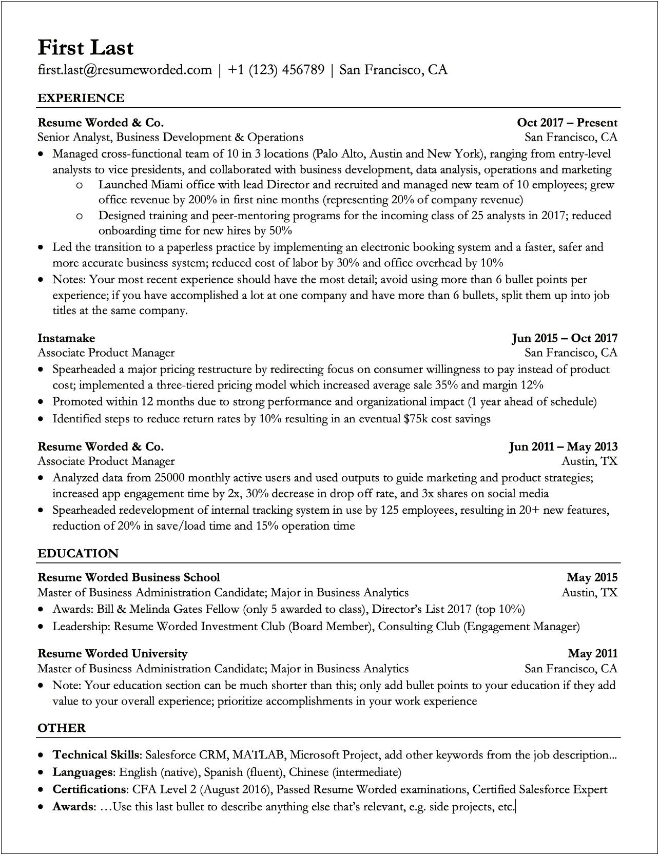 Putting Key Words On Resume In White