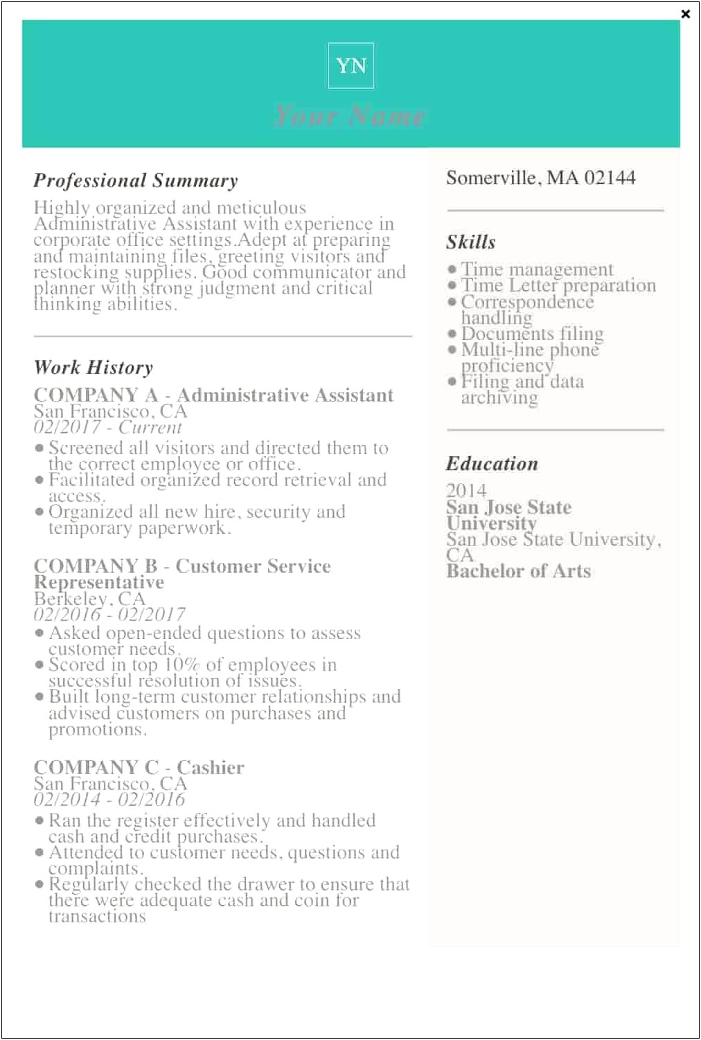 Putting Representative Cases On Resume For Attorney
